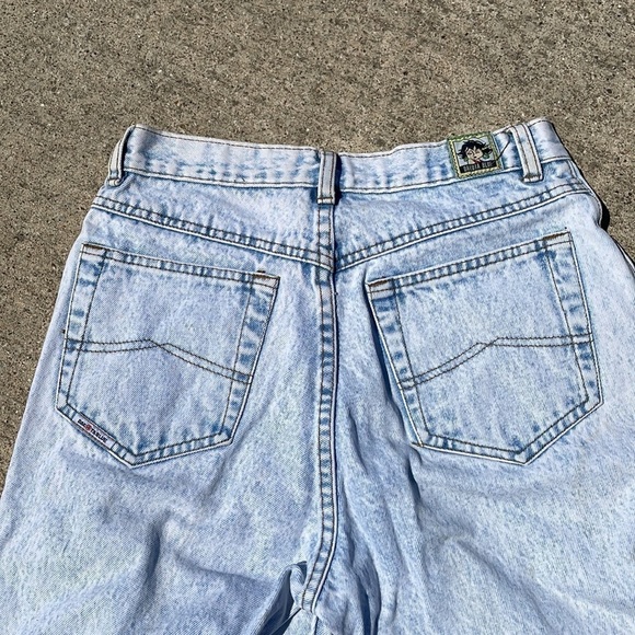 RARE Vintage 80's Dakota Blue Lou Lou Comic Strip Light Wash Denim Jeans size 7 - Picture 5 of 9